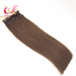 Factory Wholesale Remy 100% Human Virgin 6D Hair Extension Factory Wholesale Remy 100% Human Virgin 6D Hair Extension